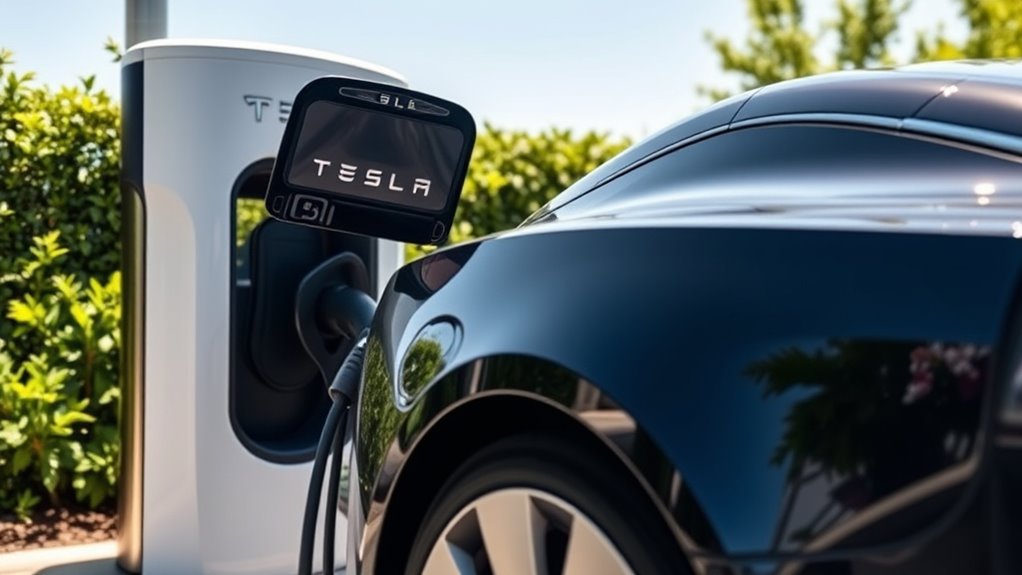 charge non tesla at supercharger