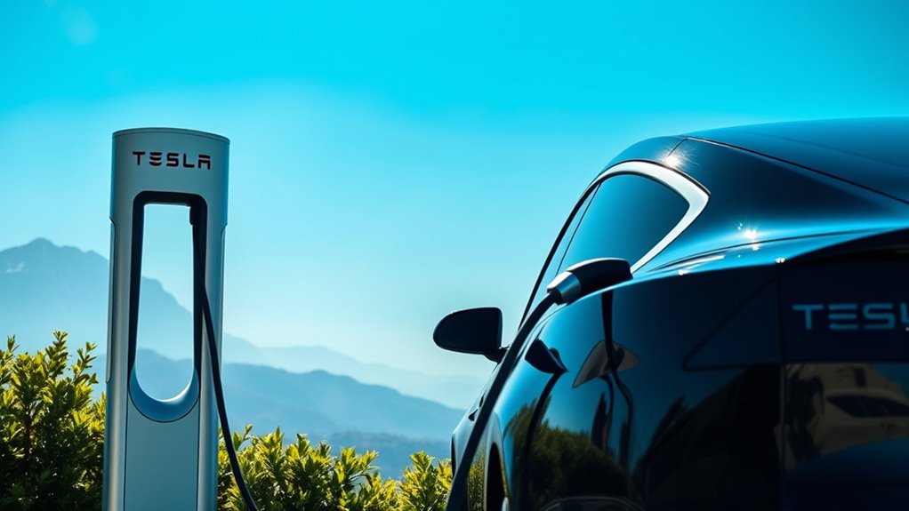 charge non tesla at supercharger