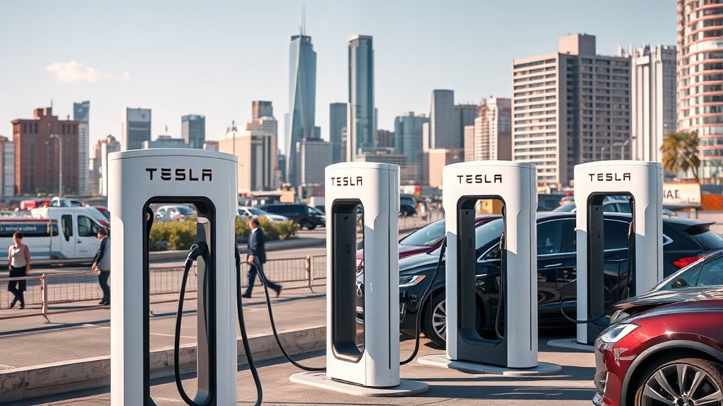 global tesla charging network