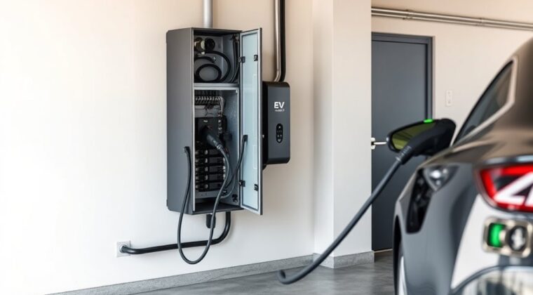 breaker size for ev charger