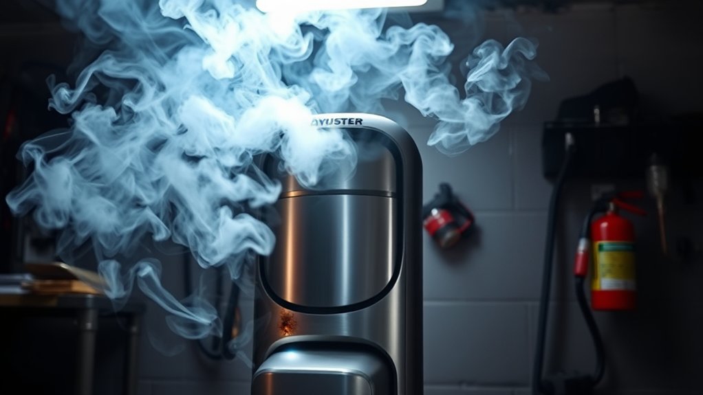 burning smell from chargers