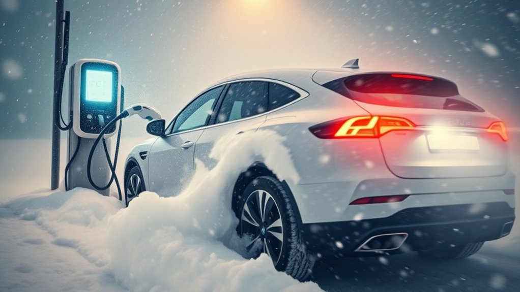 caution blizzard ev charging