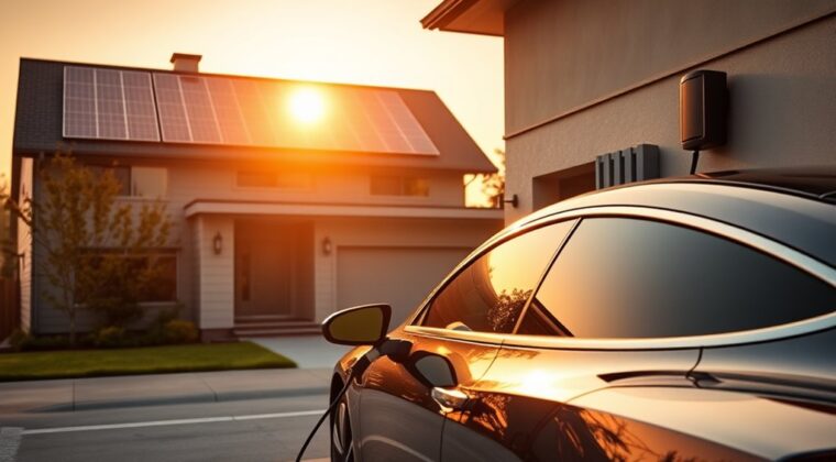 charge ev with solar power