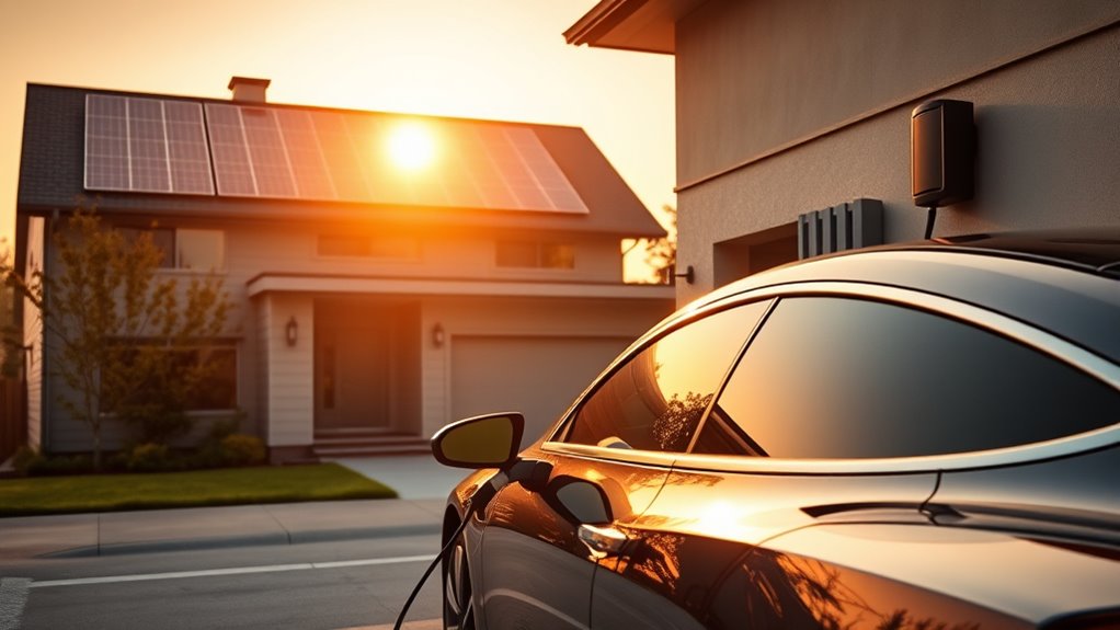charge ev with solar power