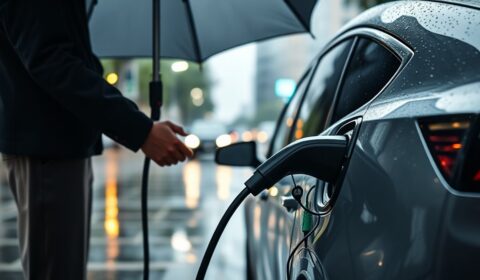 charge safely in rain