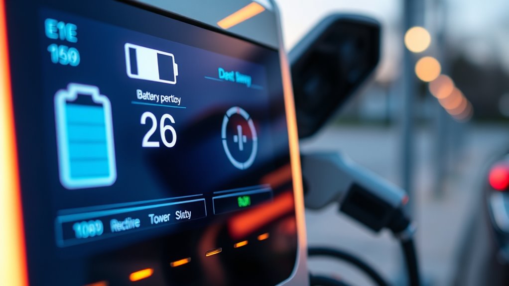 ev charger screen indicators