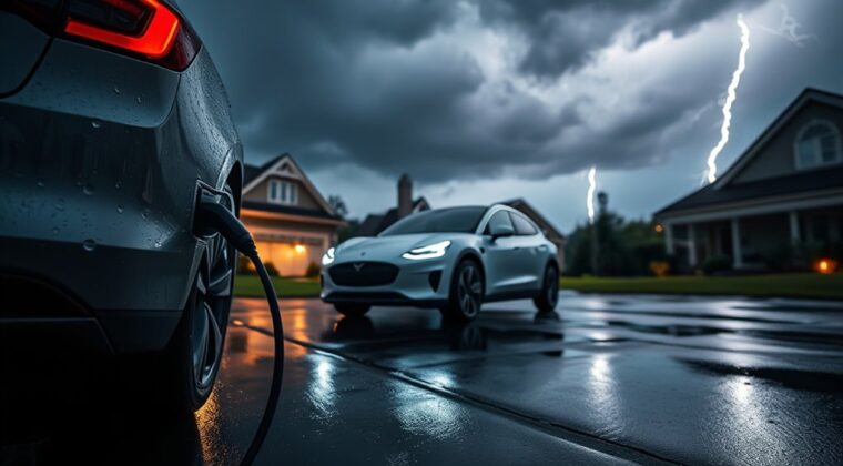 ev charging safety during storms