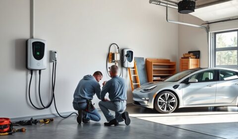 home garage ev charger installation