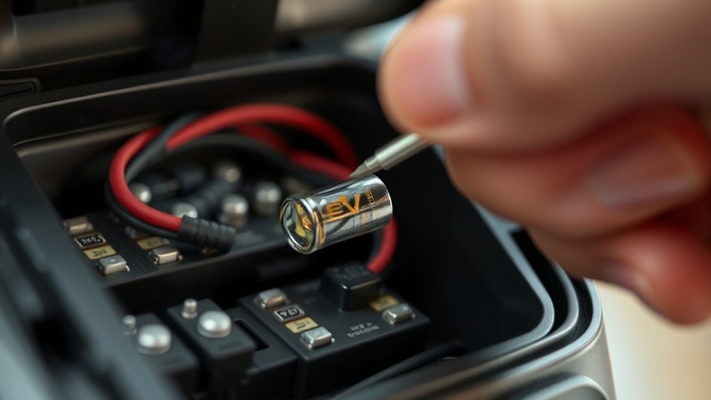 identify blown ev charger fuses