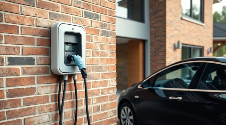 install outdoor ev charger