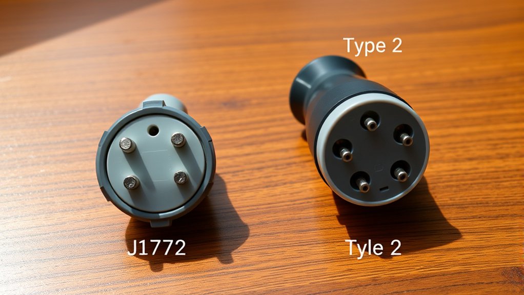 j1772 and type 2 differences
