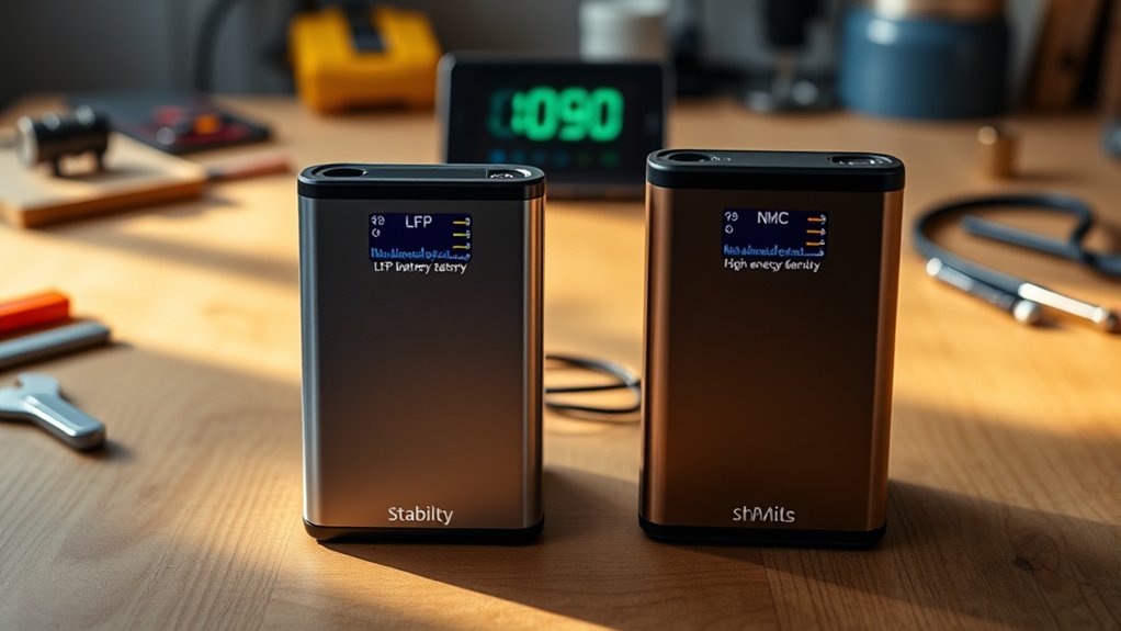 lfp vs nmc battery characteristics
