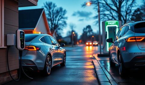 public vs home charging