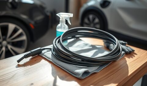 safe ev cable cleaning