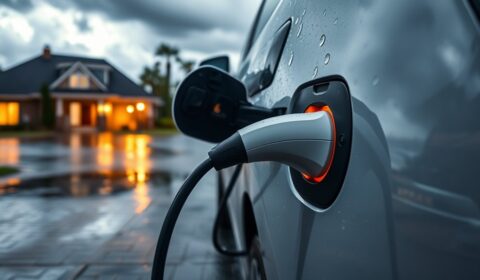 safe ev charging outdoors