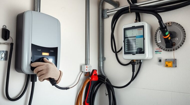 safely install ev charger