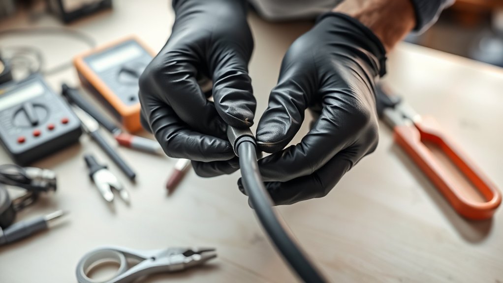 safely repair ev cable