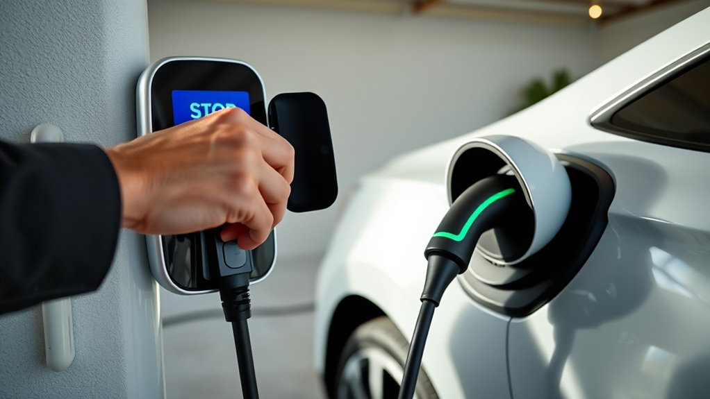 stop charging before unplugging