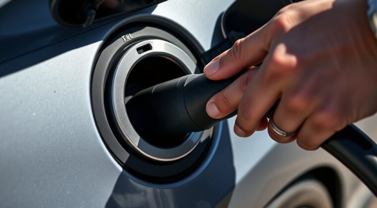 stuck ev charging cable