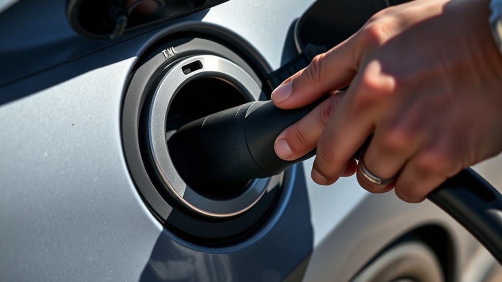 stuck ev charging cable