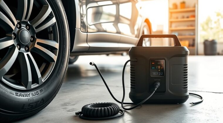 12v inflator with power station