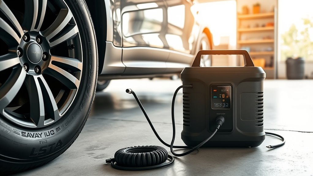 12v inflator with power station