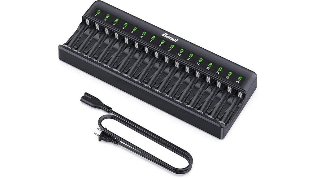 16 bay nimh battery charger