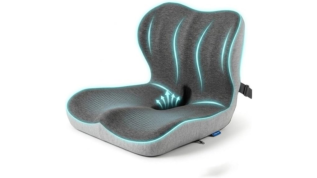 adjustable memory foam cushion