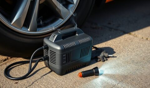 burning smell tire inflator