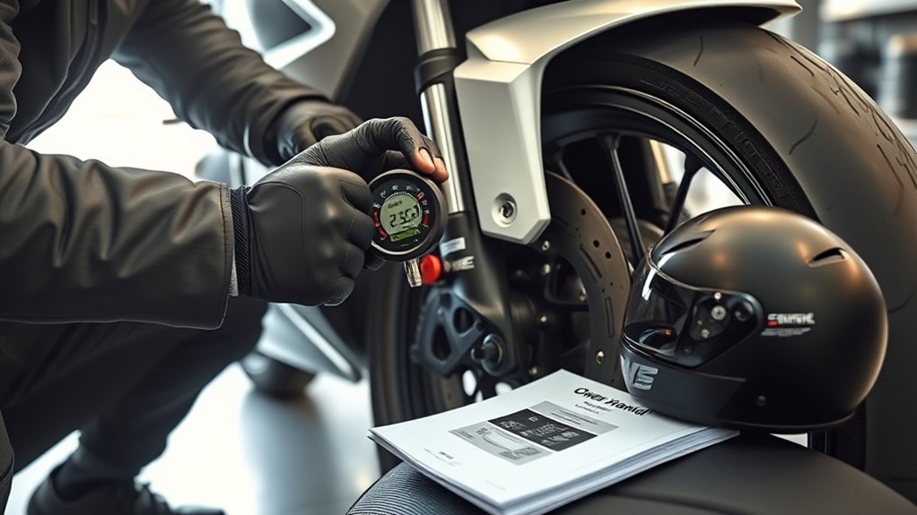 check recommended tire pressure