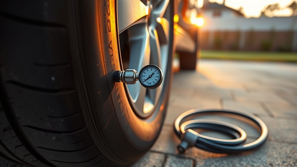 check tire pressure safely