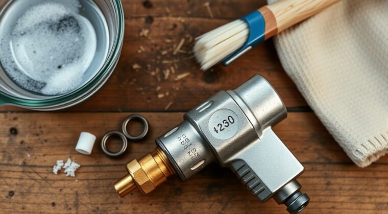 clean tire inflator chuck