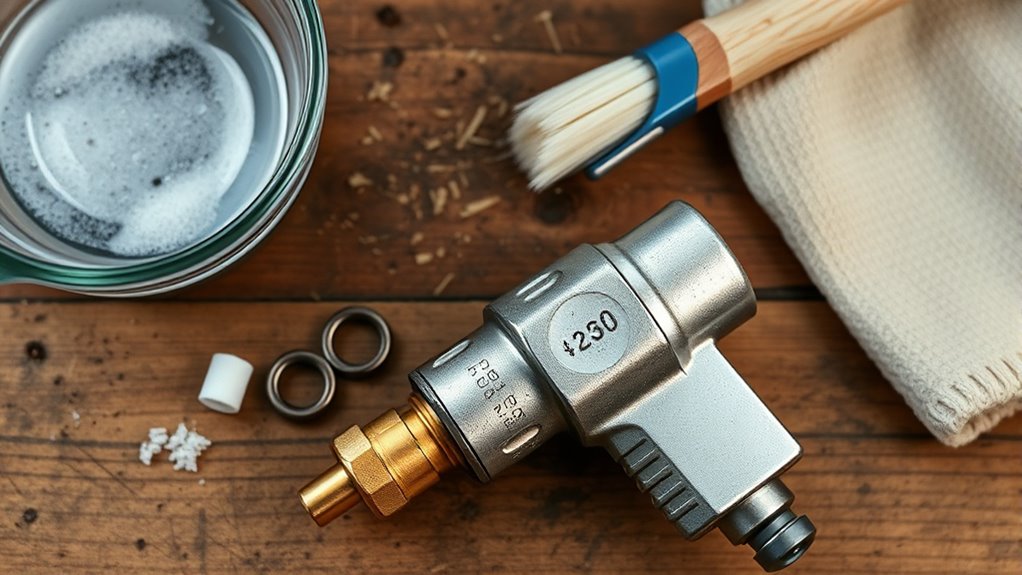 clean tire inflator chuck