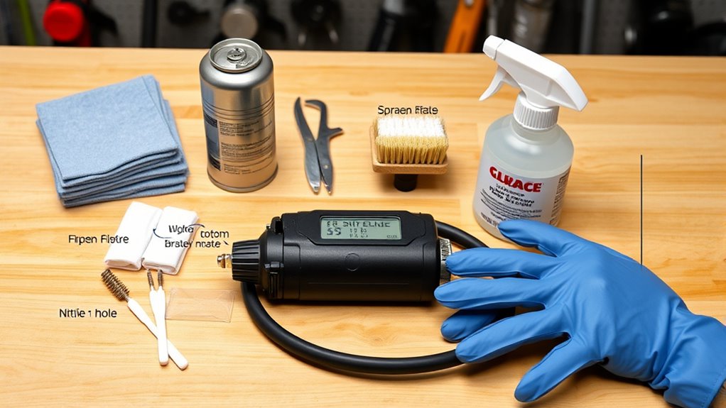 clean tire inflator properly