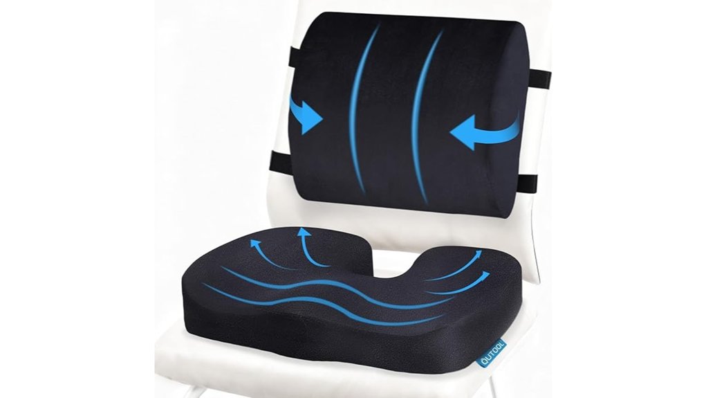comfortable seating support set