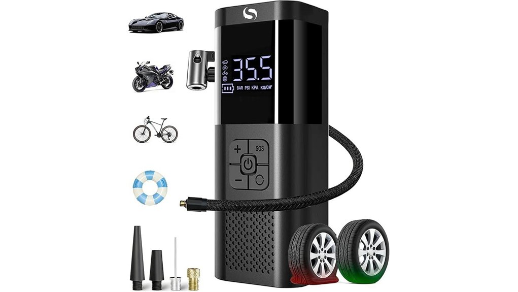 cordless portable tire inflator