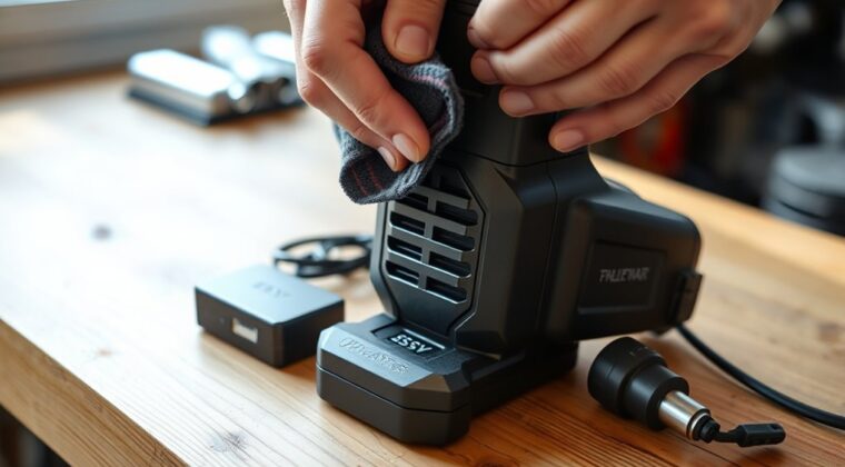 cordless tire inflator care