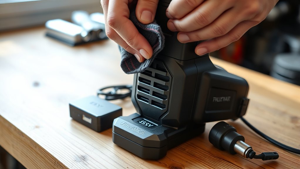 cordless tire inflator care