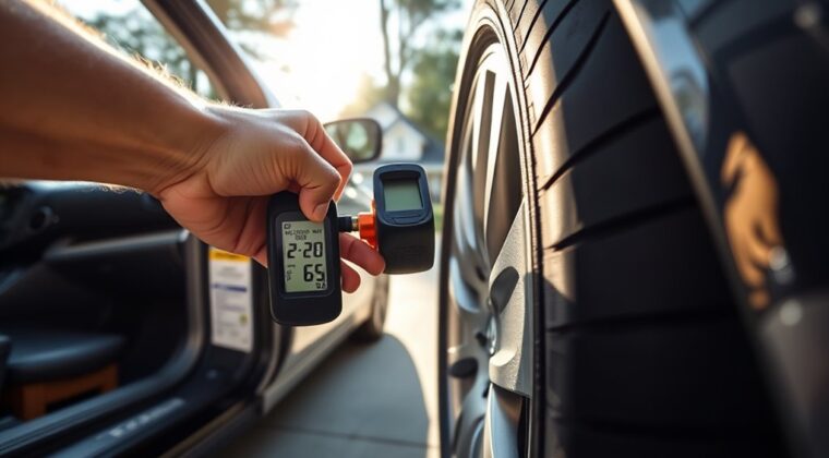 determine proper tire pressure