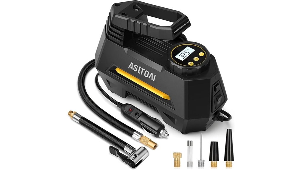 digital gauge tire inflator