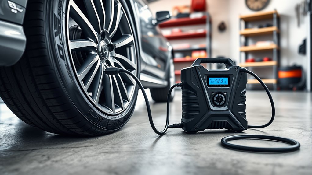 dual power tire inflator versatility