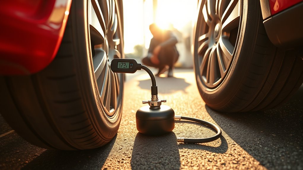 hot tires inflated pressure