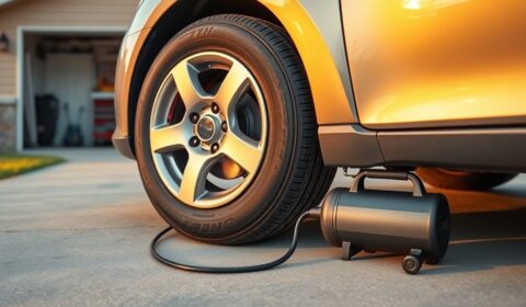 inflate a flat tire