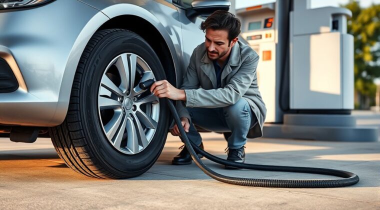 inflate low tire easily