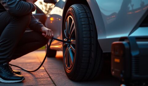 inflate tire after warning