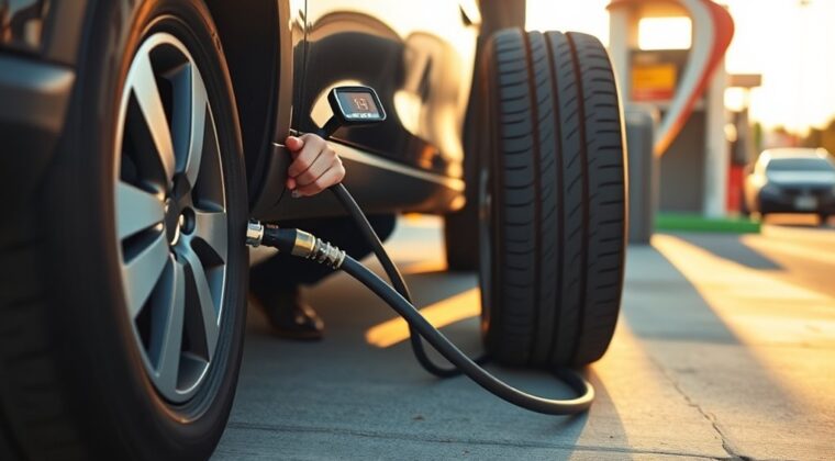 inflate tires for safety