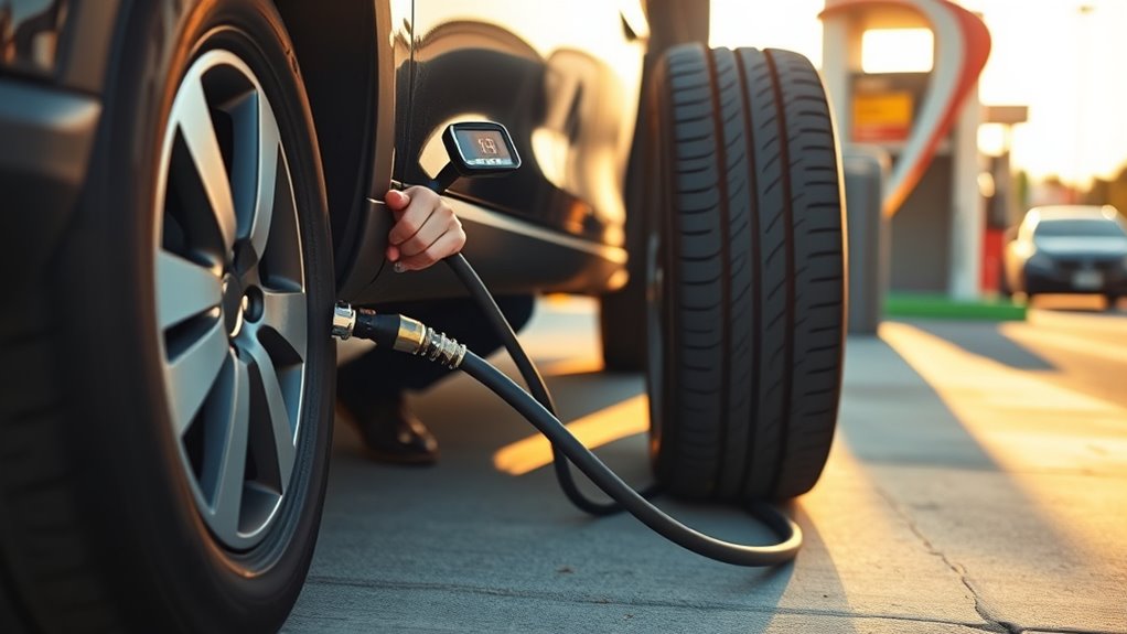 inflate tires for safety