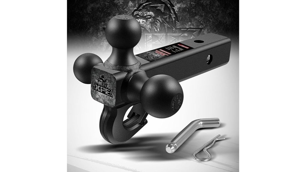 matte black trailer hitch