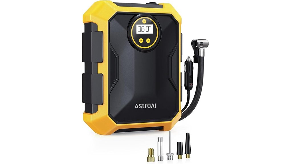 portable 12v tire inflator