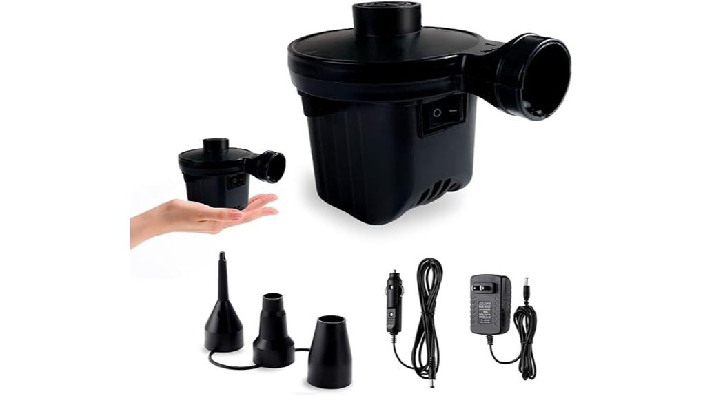 portable air pump included